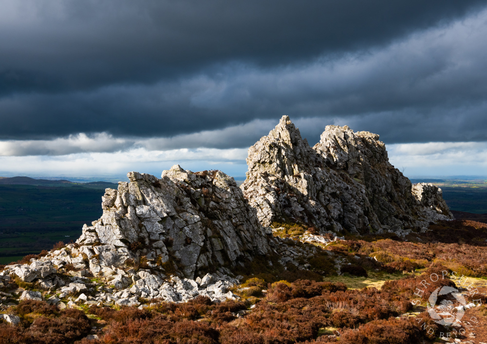 Storm clouds over the Devil's Chair