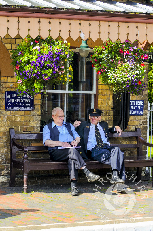 Time for a break at Hampton Loade Station, Severn Valley Railway, Shropshire, England.