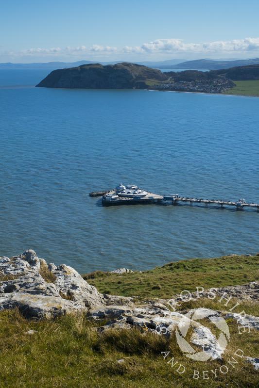 Llandudno Pier and the Little Orme seen from the Great Orme.