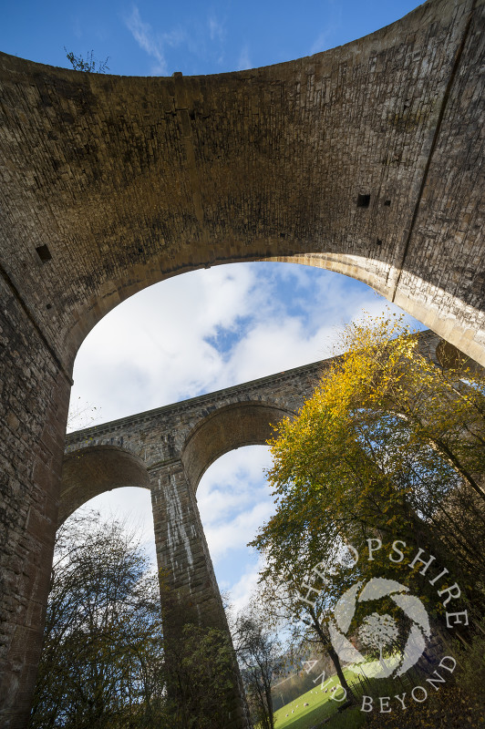Chirk Aqueduct and viaduct on the English/Welsh border.