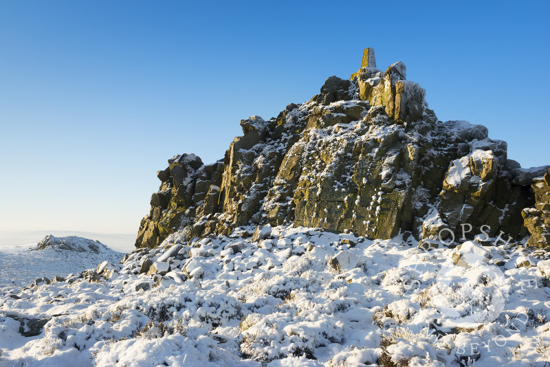 Winter on the Stiperstones, Shropshire, England.