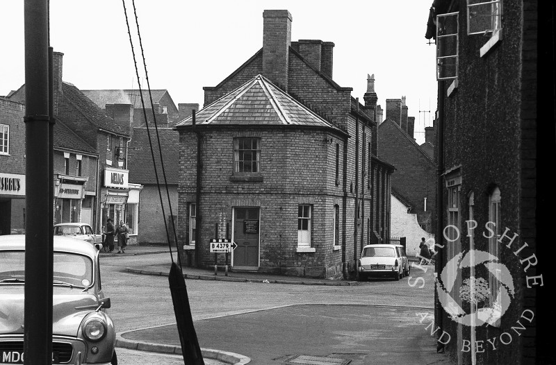 The Registrar's Office seen from Broadway, Shifnal, Shropshire, in 1965.