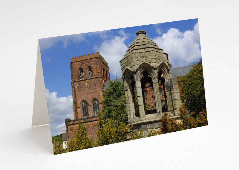 Shrewsbury Abbey and the old refectory pulpit, Shropshire.
