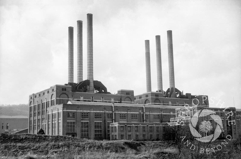 The original Ironbridge Power Station seen in 1968, Shropshire, England.