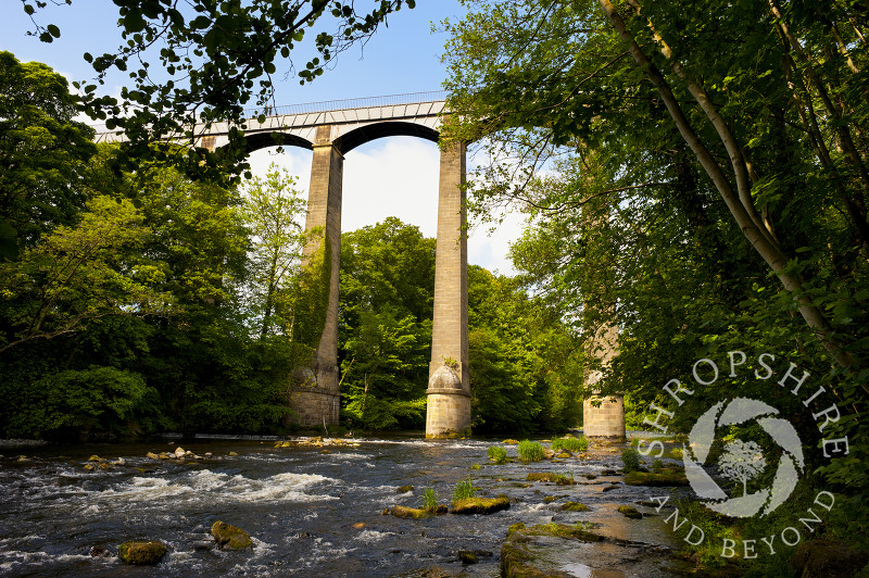 Pontcysyllte Aqueduct, above the River Dee, Wales.