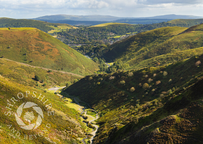 Looking down Carding Mill Valley, the Long Mynd, Shropshire.