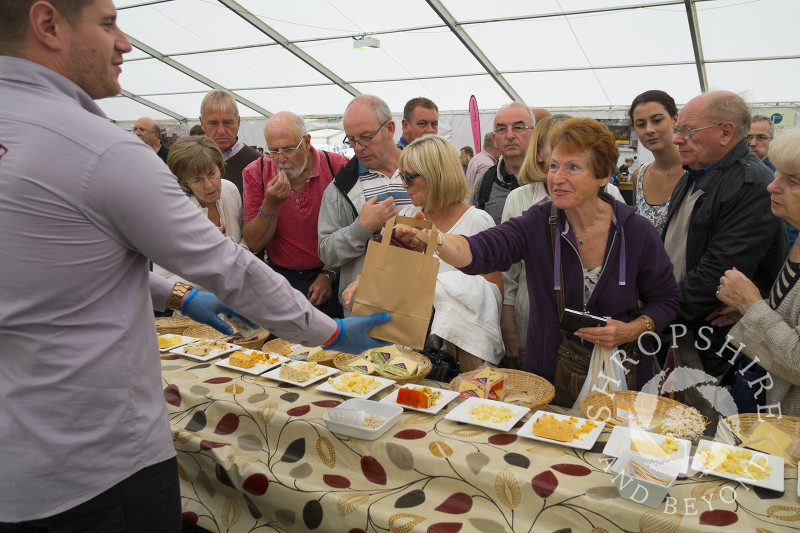 Croome Cuisine stall at the 2014 Ludlow Food Festival, Shropshire, England.