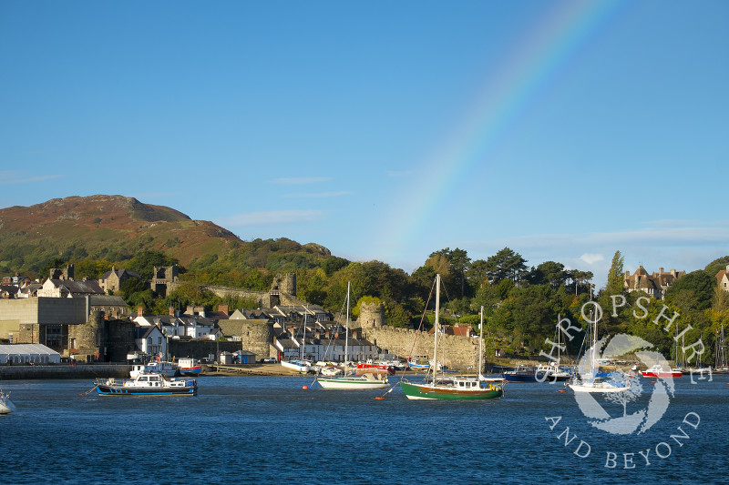 Rainbow over Conwy Bay, Wales.