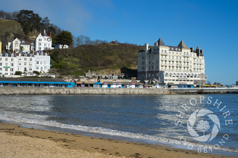The Grand Hotel on the seafront at Llandudno, North Wales.