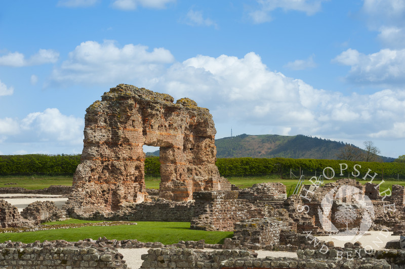Remains of Viroconium, once the fourth largest Roman city in Roman Britain, at Wroxeter, near Shrewsbury, Shropshire.