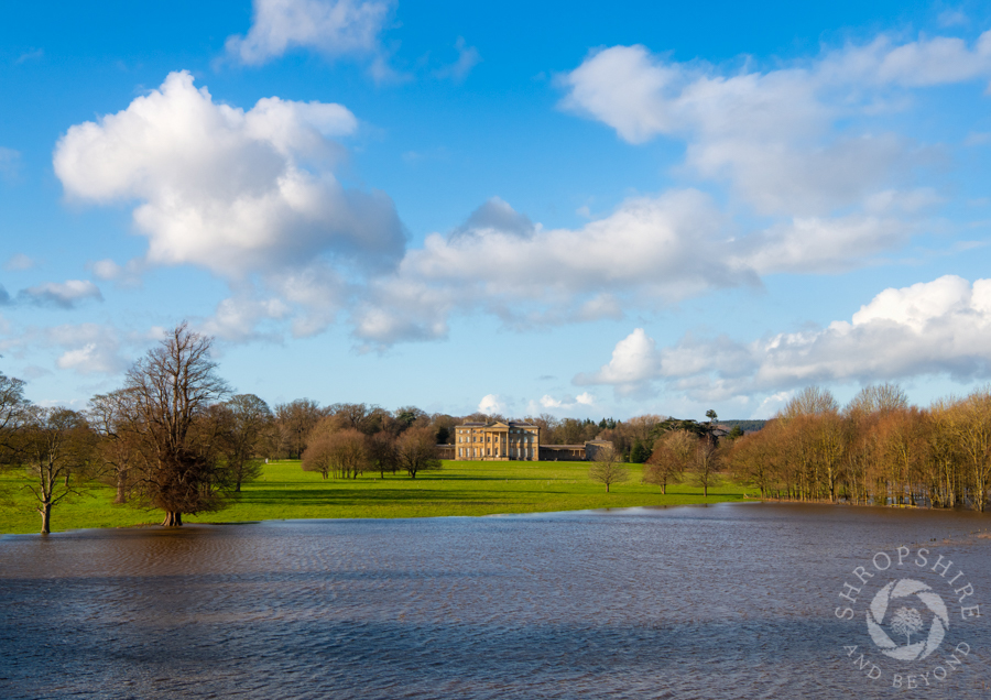 Watery scene at Attingham Park