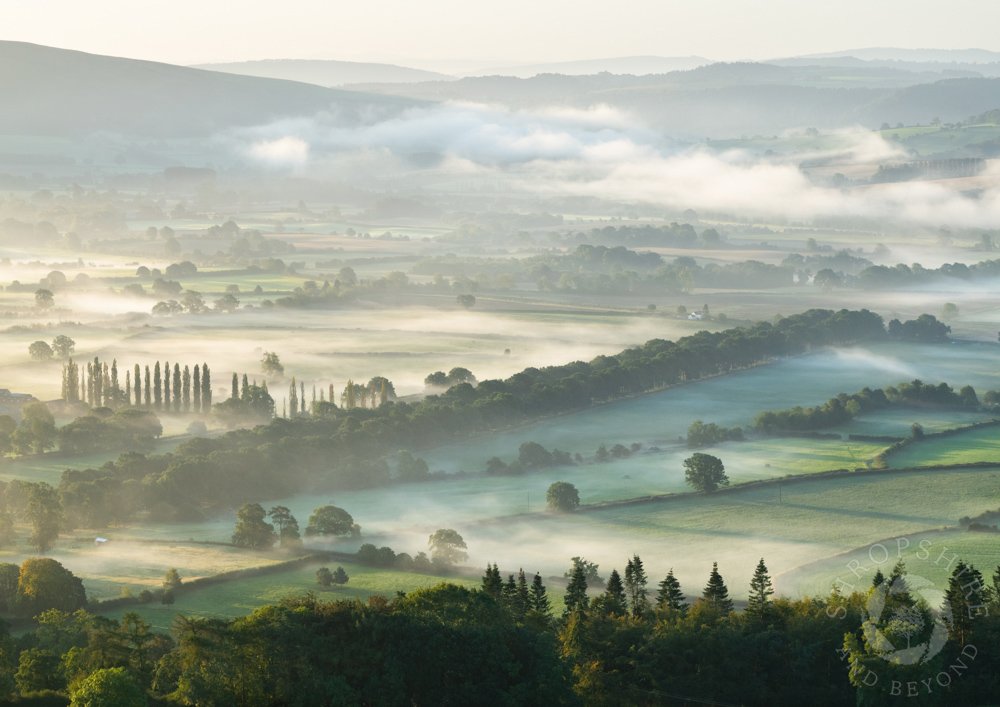 Mystical sunrise in the lovely Onny Valley