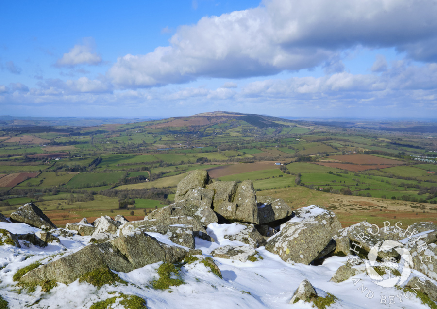 Sun and snow on the Clee Hills