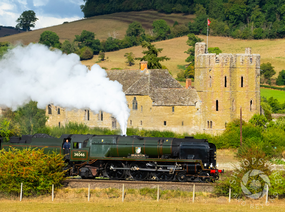 Close call as engine steams past Stokesay