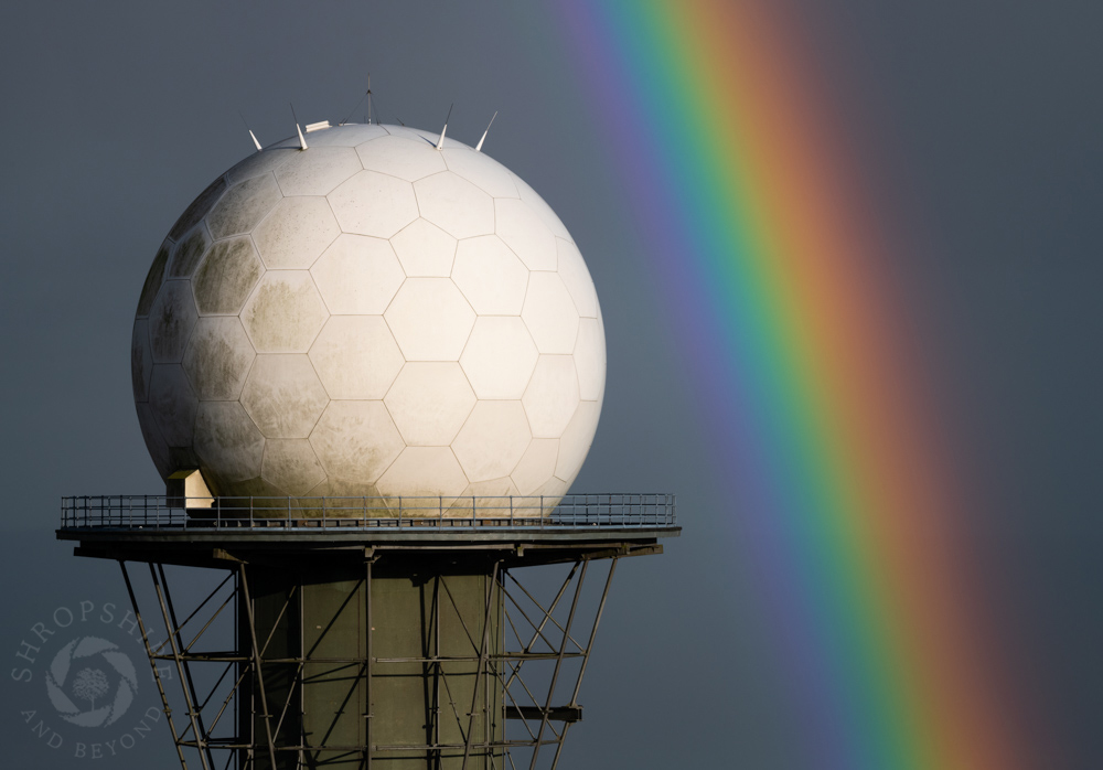 Flash of colour over Titterstone Clee
