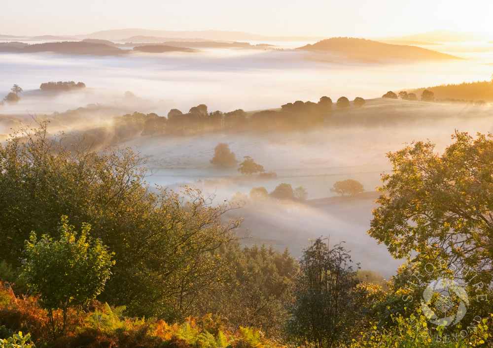 One foot in the past in misty Clun Valley
