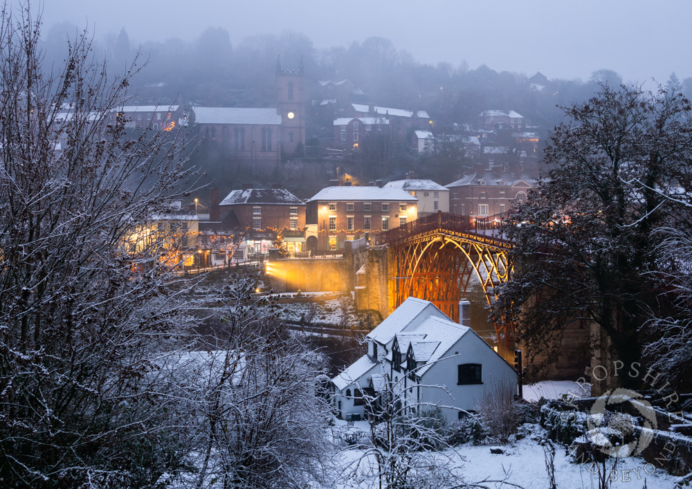 A winter's afternoon in snowy Ironbridge