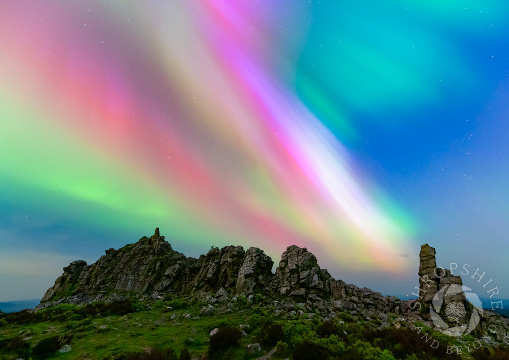 Spectacular display over the Stiperstones