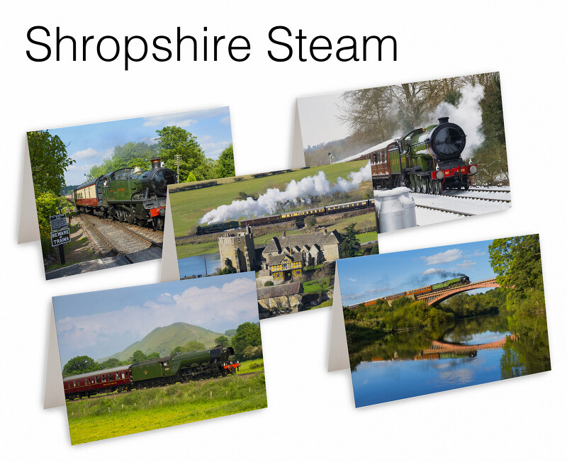 5 Shropshire Steam Greetings Cards