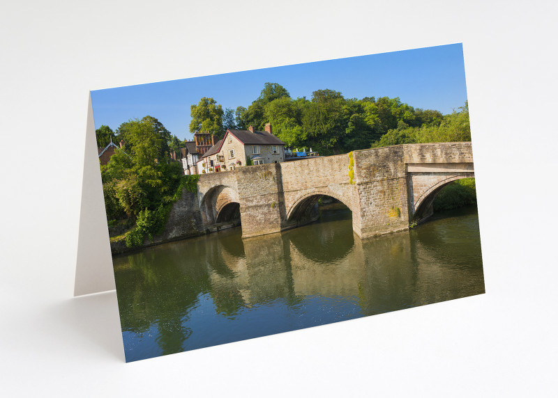 Ludford Bridge over the River Teme, Ludlow, Shropshire.