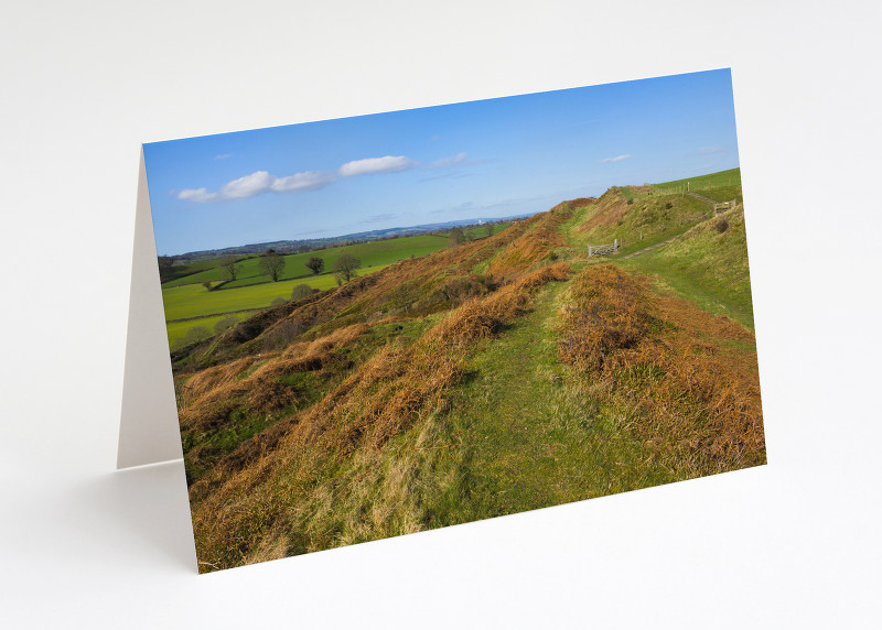 The ramparts of Old Oswestry Hill Fort in north Shropshire.