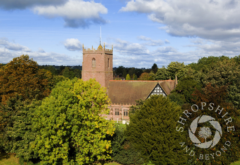 The Church of St Andrew and St Mary, Condover, Shropshire, England.