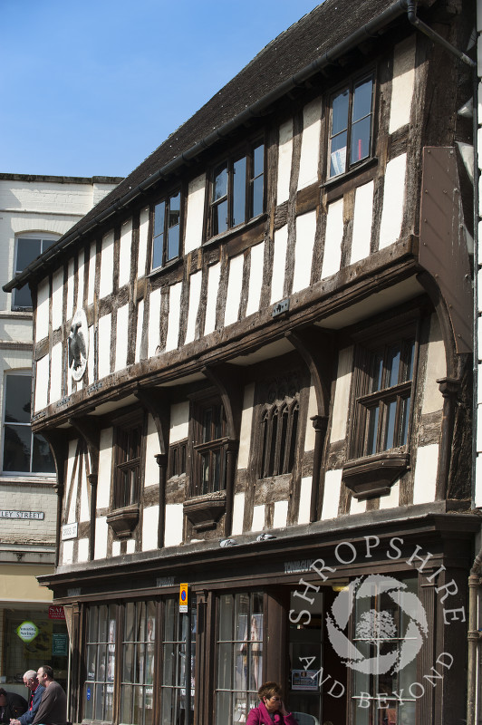 The Grade I listed Llwyd Mansion in Cross Street, Oswestry, Shropshire, England.