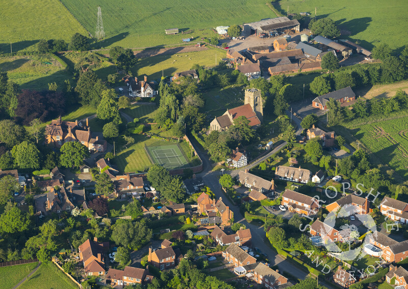 The village of Upton Magna, near Shrewsbury, Shropshire.