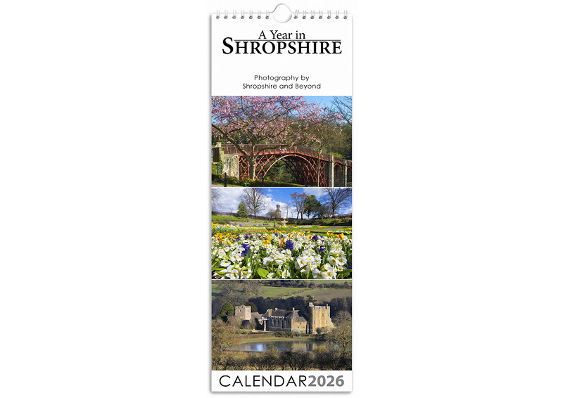 Slimline Shropshire 2025 Calendar