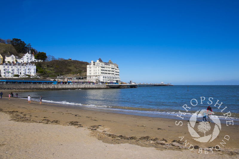 The seafront at Llandudno, North Wales.