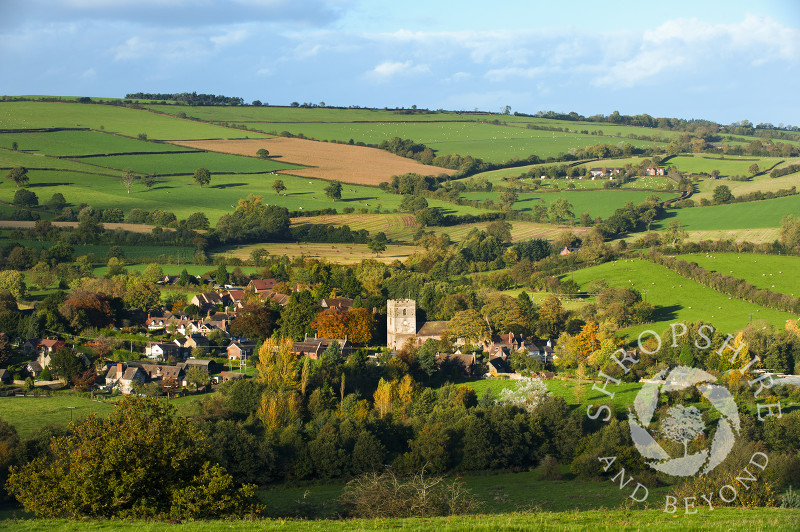 Autumn in Cardington, near Church Stretton, Shropshire, England.