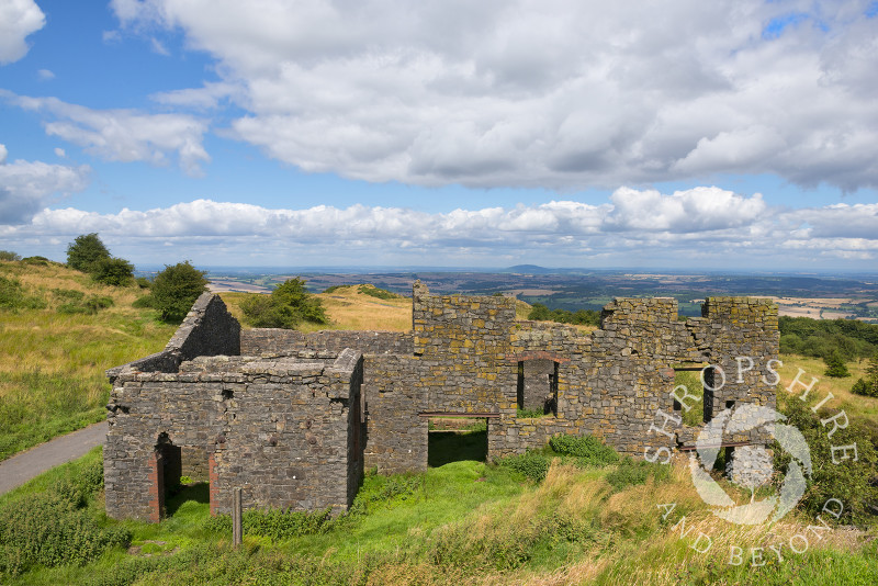 Mining remains on Brown Clee hill, Shropshire.