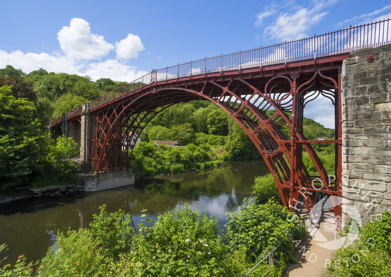 The Iron Bridge at Ironbridge, Shropshire.