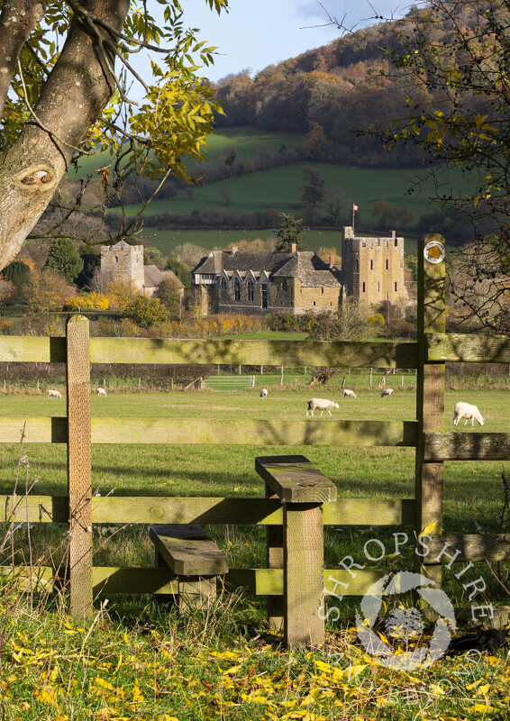 Over the stile at Stokesay Castle, Shropshire.