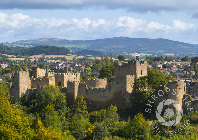 The beginnings of autumn at Ludlow Castle, Shropshire.