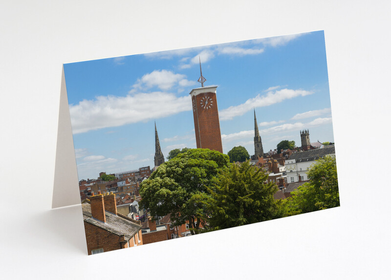 Shrewsbury skyline, Shropshire.