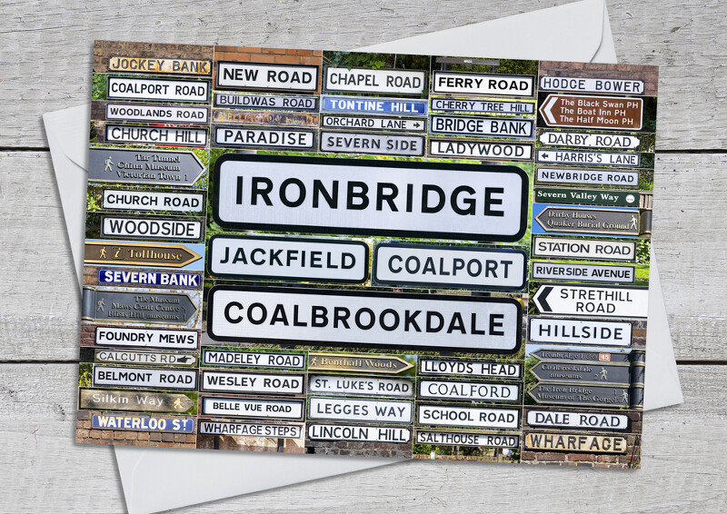 Street names and places, Ironbridge Gorge, Shropshire.
