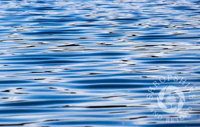 Ripples across the Mere at Ellesmere, Shropshire.