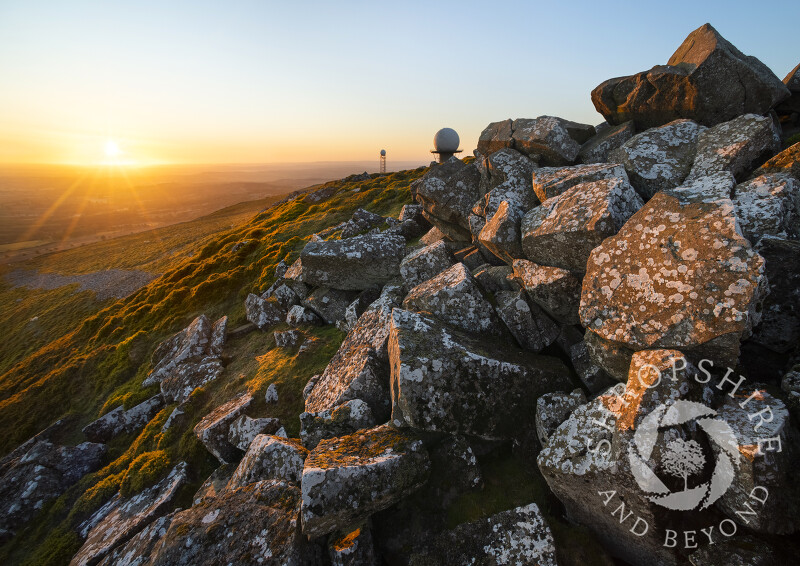 Sunrise on Titterstone Clee, Shropshire.