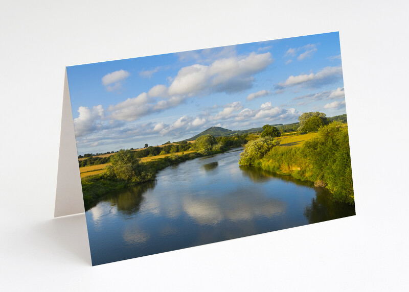 The Wrekin and River Severn seen from Cressage, Shropshire