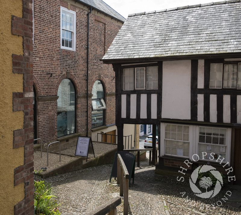 The House on Crutches and the Town Hall, Bishop's Castle, Shropshire.