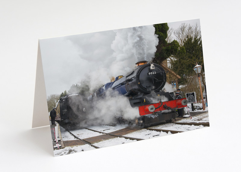 King Edward II steam locomotive at Hampton Loade, Shropshire, on the Severn Valley Railway.