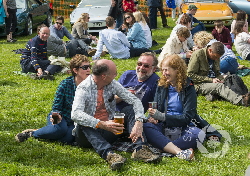 Visitors to Ludlow Spring Festival.