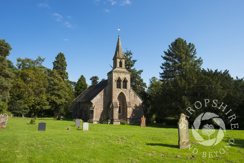 St Calixtus Church in the village of Astley Abbotts, near Bridgnorth, Shropshire.