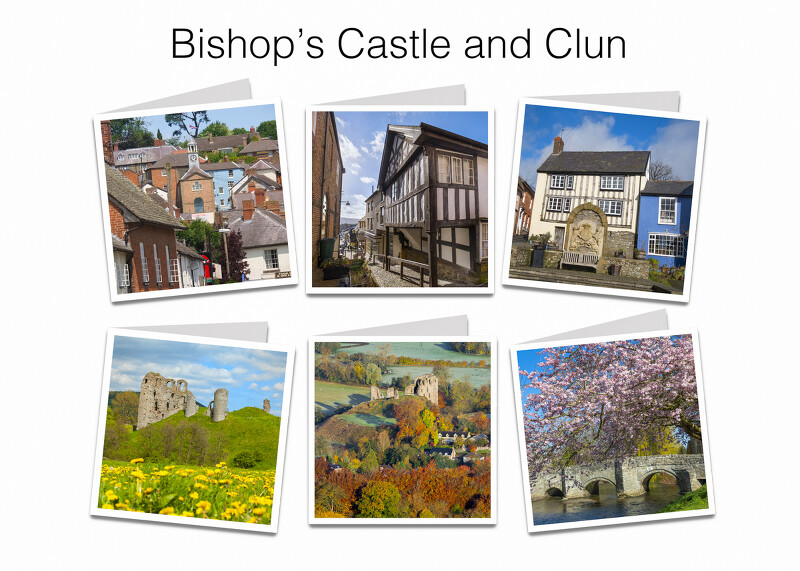 Bishop's Castle and Clun square cards pack