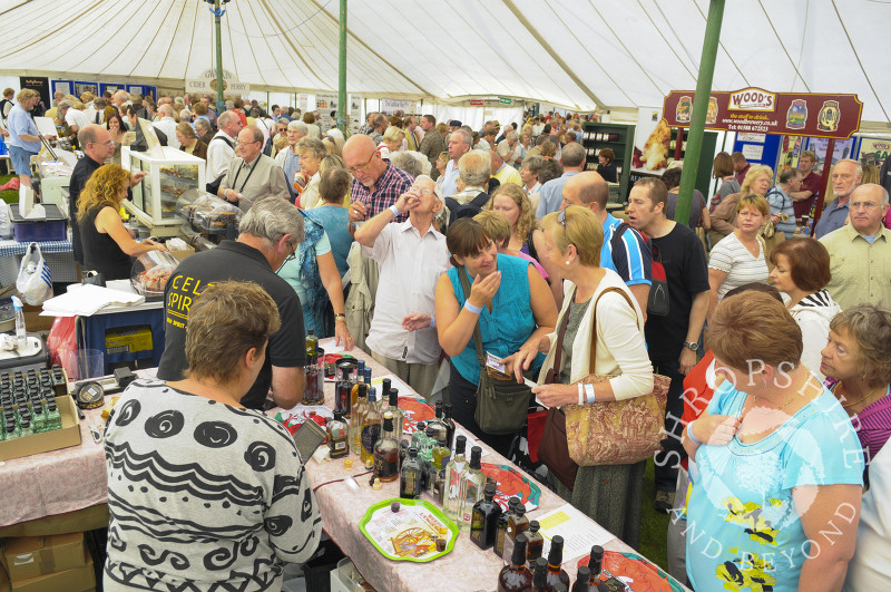 Celtic Spirit Company stall at Ludlow Food Festival, Shropshire, England.