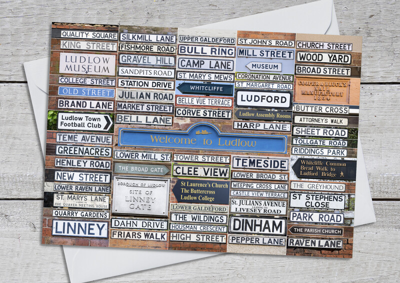 Street names and places, Ludlow, Shropshire.