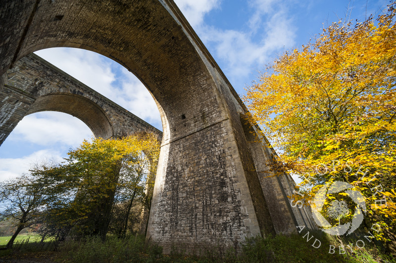 Chirk Aqueduct and viaduct on the English/Welsh border.