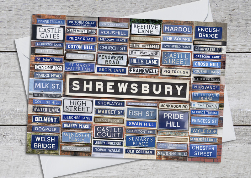 Street names and places, Shrewsbury, Shropshire.