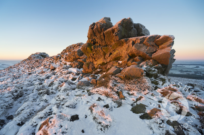 Early morning light on the Stiperstones, Shropshire, England.